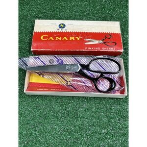Vintage Boxed Red Canary Pinking Shears Size‎ 8